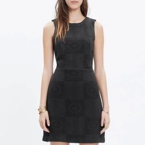 Madewell Black Textured Afternoon Dress size 0